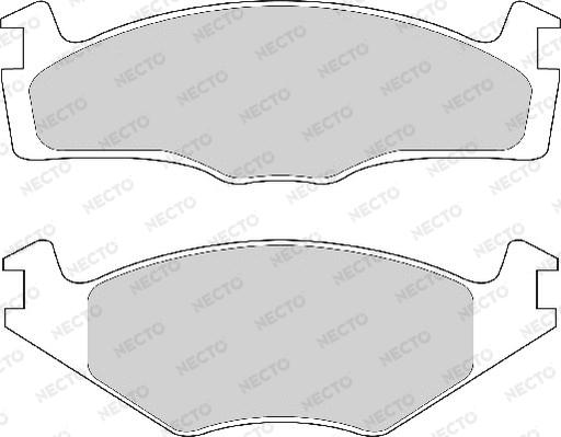 Necto FD4151A - Тормозные колодки, дисковые, комплект autospares.lv
