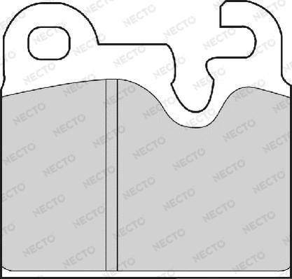 Necto FD4152A - Тормозные колодки, дисковые, комплект autospares.lv