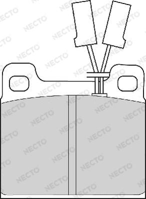 Necto FD4157A - Тормозные колодки, дисковые, комплект autospares.lv