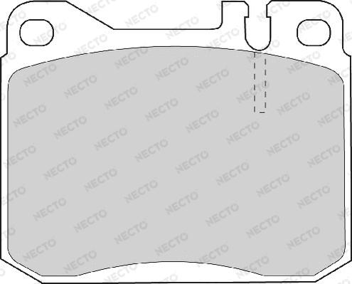 Necto FD4137A - Тормозные колодки, дисковые, комплект autospares.lv