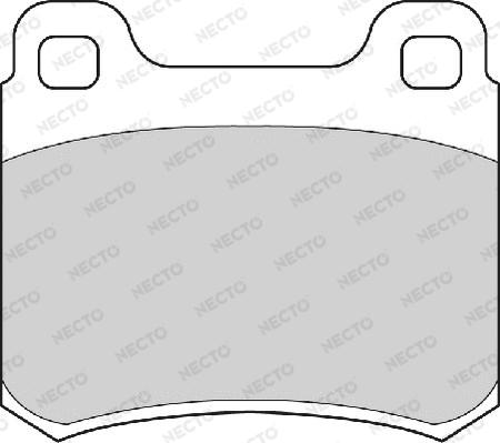 Necto FD4173A - Тормозные колодки, дисковые, комплект autospares.lv