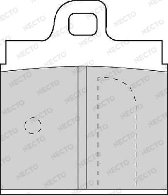 Necto FD421A - Тормозные колодки, дисковые, комплект autospares.lv