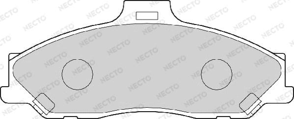 Necto FD6991A - Тормозные колодки, дисковые, комплект autospares.lv