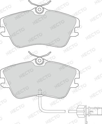 Necto FD6949V - Тормозные колодки, дисковые, комплект autospares.lv