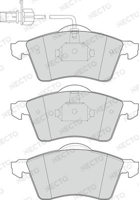 Necto FD6946V - Тормозные колодки, дисковые, комплект autospares.lv