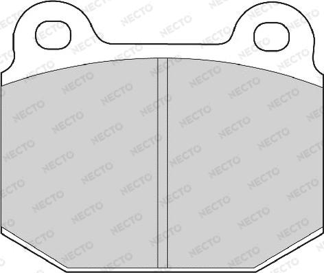 Necto FD6969A - Тормозные колодки, дисковые, комплект autospares.lv
