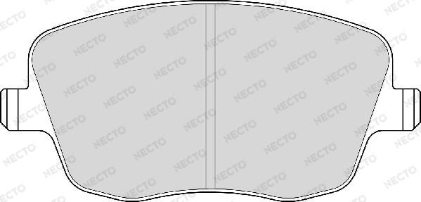 Necto FD6963A - Тормозные колодки, дисковые, комплект autospares.lv
