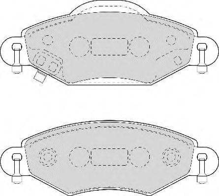 Necto FD6967N - Тормозные колодки, дисковые, комплект autospares.lv