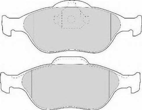 Necto FD6909N - Тормозные колодки, дисковые, комплект autospares.lv