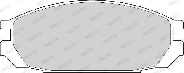 Necto FD6905A - Тормозные колодки, дисковые, комплект autospares.lv