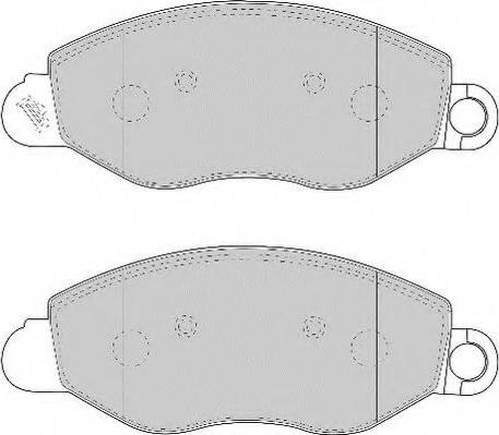 Necto FD6901N - Тормозные колодки, дисковые, комплект autospares.lv