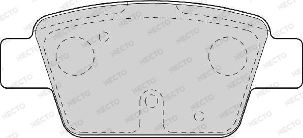 Necto FD6919A - Тормозные колодки, дисковые, комплект autospares.lv