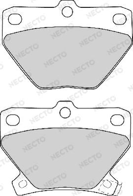 Necto FD6910A - Тормозные колодки, дисковые, комплект autospares.lv
