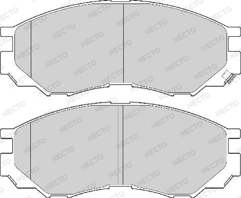 Necto FD6913A - Тормозные колодки, дисковые, комплект autospares.lv