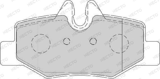 Necto FD6930A - Тормозные колодки, дисковые, комплект autospares.lv