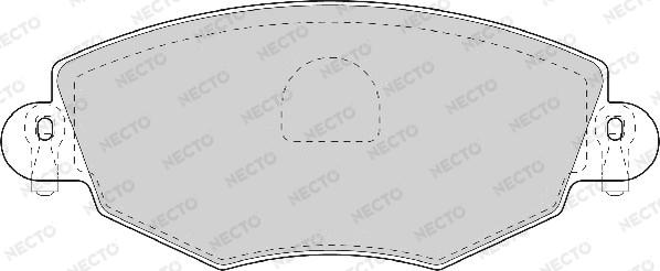 Necto FD6931A - Тормозные колодки, дисковые, комплект autospares.lv