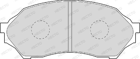 Necto FD6938A - Тормозные колодки, дисковые, комплект autospares.lv