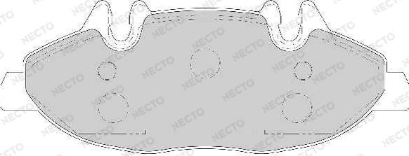 Necto FD6929A - Тормозные колодки, дисковые, комплект autospares.lv