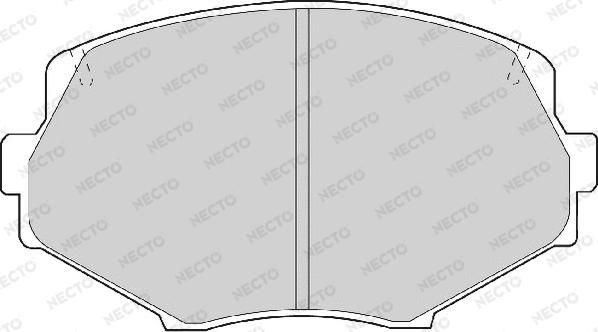 Necto FD6925A - Тормозные колодки, дисковые, комплект autospares.lv