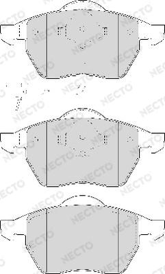 Necto FD6920A - Тормозные колодки, дисковые, комплект autospares.lv