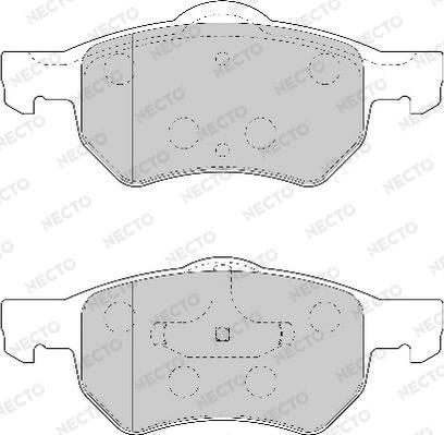 Necto FD6923A - Тормозные колодки, дисковые, комплект autospares.lv