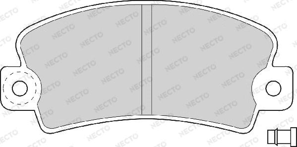 Necto FD692A - Тормозные колодки, дисковые, комплект autospares.lv