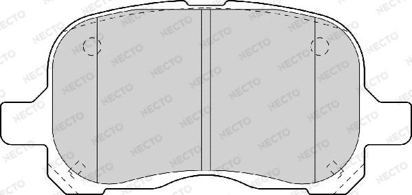 Necto FD6979A - Тормозные колодки, дисковые, комплект autospares.lv