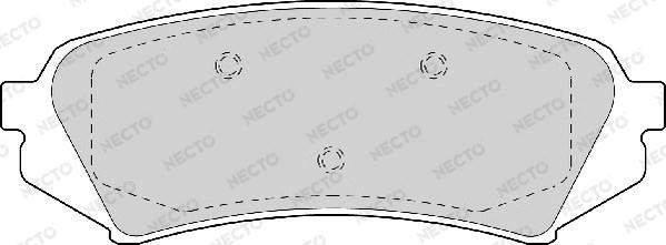 Necto FD6978A - Тормозные колодки, дисковые, комплект autospares.lv