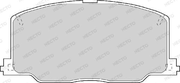 Necto FD6459A - Тормозные колодки, дисковые, комплект autospares.lv