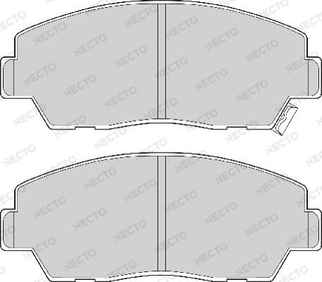 Necto FD6456A - Тормозные колодки, дисковые, комплект autospares.lv