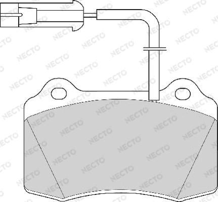 Necto FD6469A - Тормозные колодки, дисковые, комплект autospares.lv