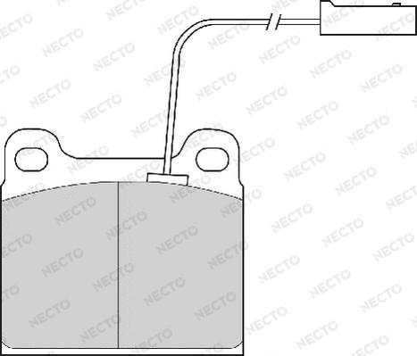 Necto FD6467A - Тормозные колодки, дисковые, комплект autospares.lv