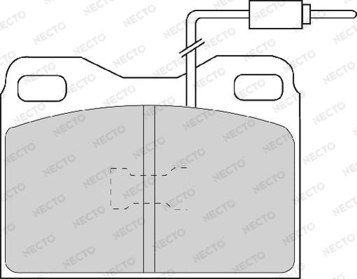 Necto FD6409A - Тормозные колодки, дисковые, комплект autospares.lv