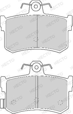 Necto FD6594A - Тормозные колодки, дисковые, комплект autospares.lv