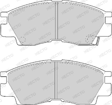 Necto FD6598A - Тормозные колодки, дисковые, комплект autospares.lv