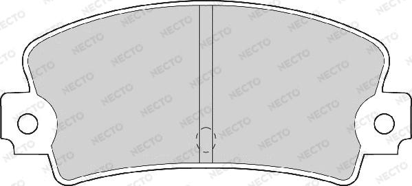 Necto FD659A - Тормозные колодки, дисковые, комплект autospares.lv