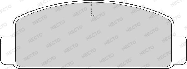 Necto FD6553A - Тормозные колодки, дисковые, комплект autospares.lv