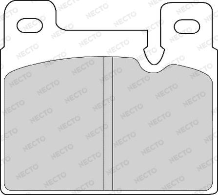 Necto FD6557A - Тормозные колодки, дисковые, комплект autospares.lv