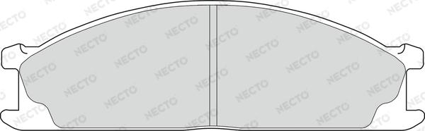 Necto FD6566V - Тормозные колодки, дисковые, комплект autospares.lv