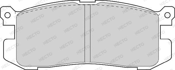 Necto FD6563A - Тормозные колодки, дисковые, комплект autospares.lv