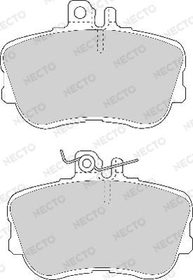 Necto FD6583A - Тормозные колодки, дисковые, комплект autospares.lv