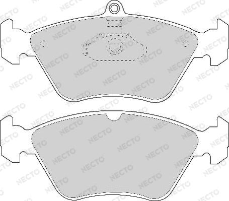 Necto FD6587A - Тормозные колодки, дисковые, комплект autospares.lv