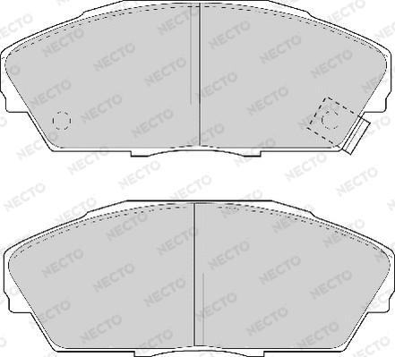 Necto FD6535A - Тормозные колодки, дисковые, комплект autospares.lv