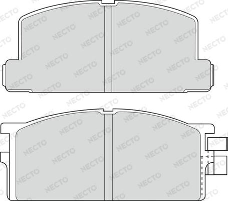 Necto FD6530V - Тормозные колодки, дисковые, комплект autospares.lv