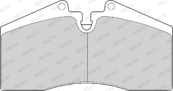 Necto FD6531A - Тормозные колодки, дисковые, комплект autospares.lv