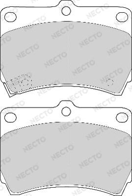 Necto FD6533A - Тормозные колодки, дисковые, комплект autospares.lv
