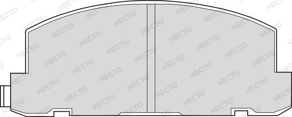 Necto FD6524V - Тормозные колодки, дисковые, комплект autospares.lv