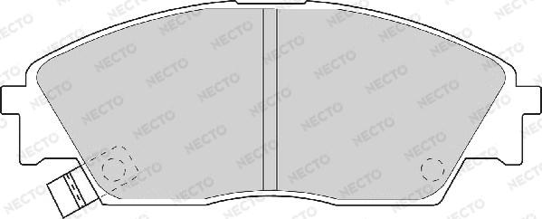 Necto FD6526A - Тормозные колодки, дисковые, комплект autospares.lv