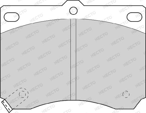 Necto FD6528A - Тормозные колодки, дисковые, комплект autospares.lv