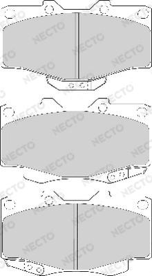 Necto FD6579A - Тормозные колодки, дисковые, комплект autospares.lv